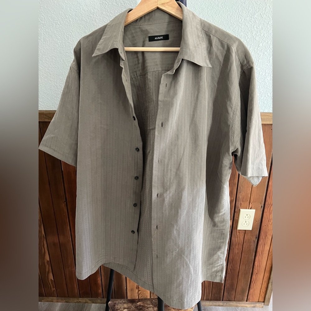 Alfani short sleeve button up